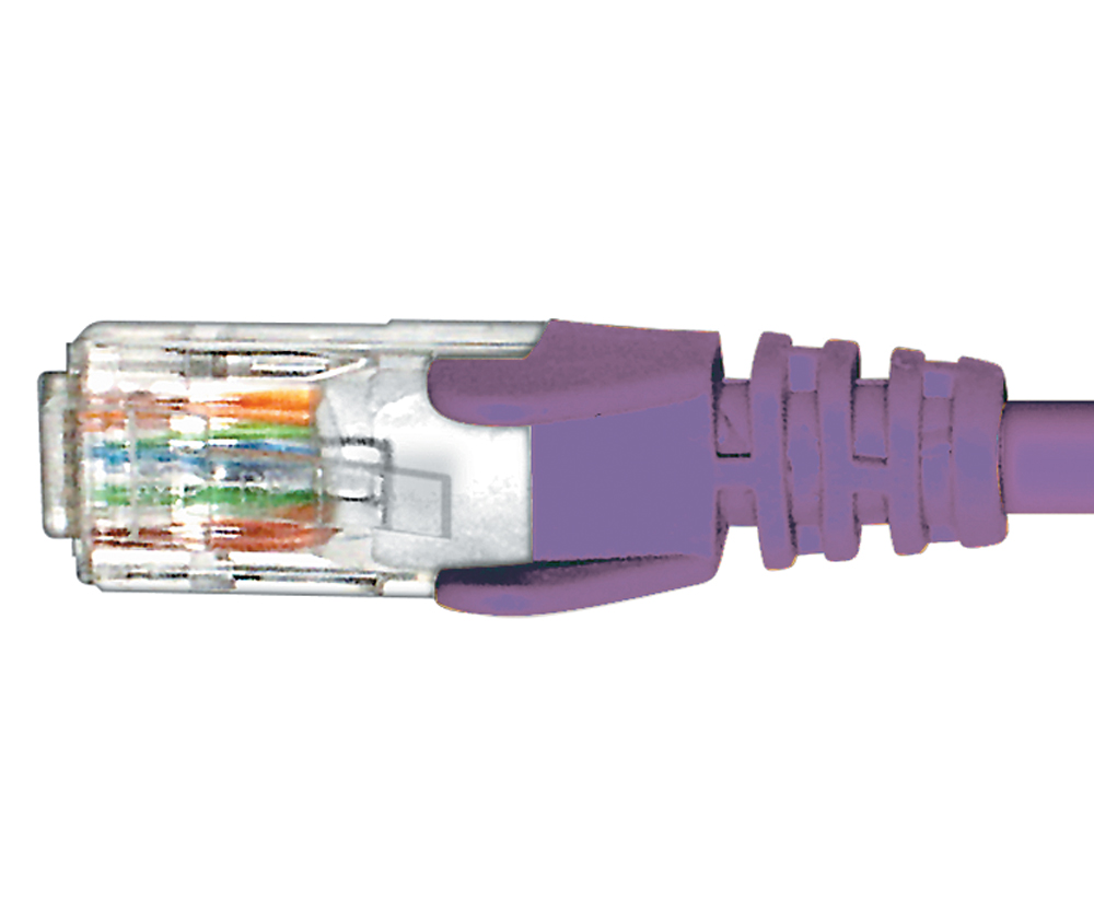 CAT6 PURPLE PATCH LEAD 1M