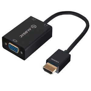 ALOGIC 15cm HDMI to VGA Adapter With 3.5mm Audio - Male to Female (Full HD -1920 X 1080) - MOQ:3