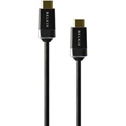 BELKIN HDMI 2.0 HIGH SPEED CABLE, GOLD CONNECTOR, 1M, BLACK,(NO ETHERNET)