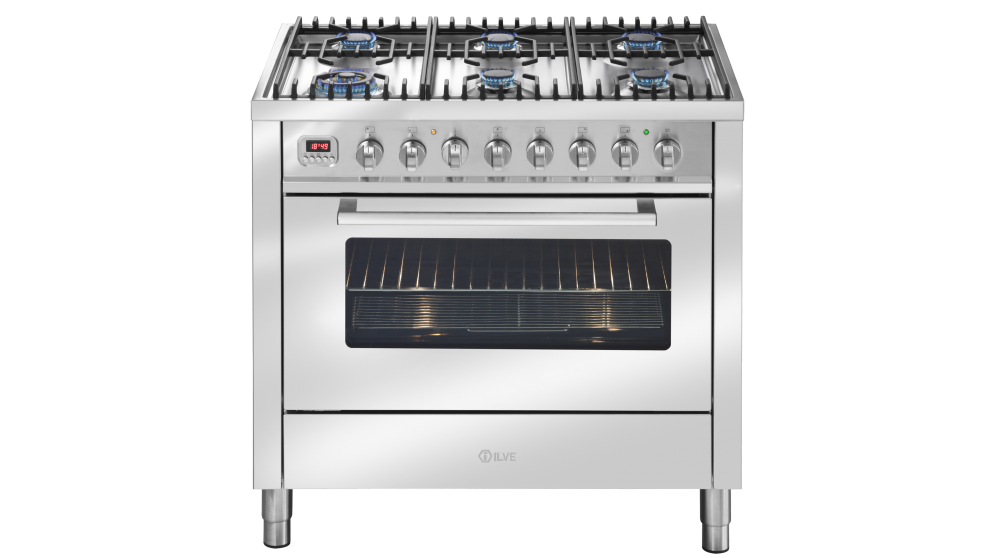 ILVE 90cm Freestanding Gas Oven - Stainless Steel