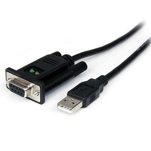 StarTech 1-Port USB to Null Modem RS232 DB9 Serial DCE Adapter Cable with FTDI