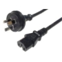1m High Temperature Power Cable 3-Pin AUS(M) - IEC-C15(F)