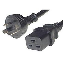 1m 15A Mains Power Cable 3-Pin AUS(M) to IEC-C19(F)