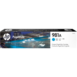 HP 981A Cyan Original PageWide Cartridge