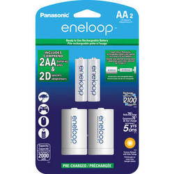 Eneloop 2AA Battery Plus 2D Spacer Kit