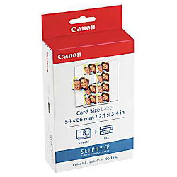 Canon KC18IL 18 Sheets Credit Card Label Stickers inc Ribbon - GENUINE