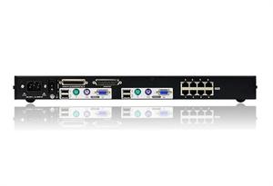 KH2508A 2-console 8-Port Cat 5 High-Density KVM Switch