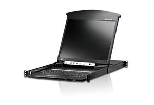 Altusen KL1508AIN-AX-AU 8-Port Cat 5 Rackmount KVM over IP Switch - 19 LCD Console KVM Switch