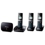PREMIUM DECT W. 'DOUBLE THE DISTANCE' REPEATER EASY TO READ FULL COLOUR SCREEN TAM -    TRIPLE HANDSET