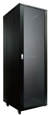 LINKBASIC 42RU 1000mm Depth Server Rack Smoke Glass Door with 4x240v Fans and 8-Port 15A PDU