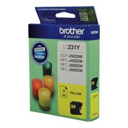 Brother LC-231 Yellow Ink Cartridge - Up to 260 pages