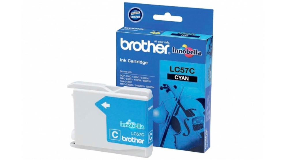 Brother MFC-240C/440CN/465CN/665CW/685CW/885CW/3360C/5460CN/5860CN / DCP-130C/330C/350C/540CN / FAX-2480C Cyan Ink