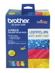 Brother MFC-5890CN/6490CW/6890CDW / DCP-6690CW Hi Yield Value Pack C/M/Y Ink