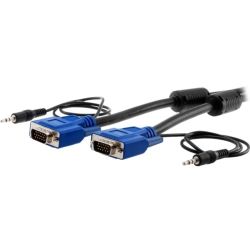 Pro2 15MT M/M VGA Lead / Cable with Filter & 3.5mm Audio
