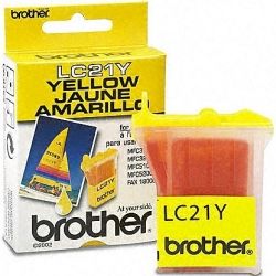 Brother LC21Y Yellow Ink Cartridge (0.45K) - GENUINE