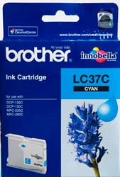 Brother LC-37C Cyan Ink Cartridge - 300 pages