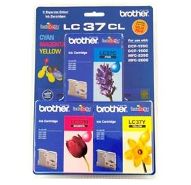 Brother LC37CL3PK, M, Y COLOR PACK FOR DCP135C/150C MF260C MFC235C, BRO CON LC37CL3PK-COLOUR-PACK