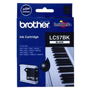 Brother LC-57BK Black Ink Cartridge - up to 500 pages