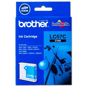 Brother LC-57C Cyan Ink Cartridge - up to 400 pages