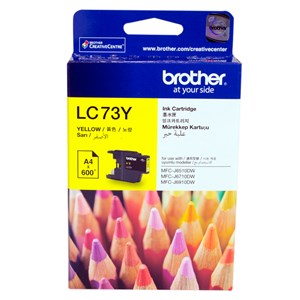 Brother LC-73 Yellow Ink Cartridge - 600 pages