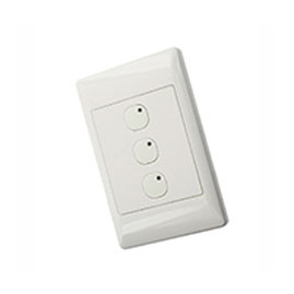 OMNI-BUS 3-BUTTON WALL SWITCH- WHITE