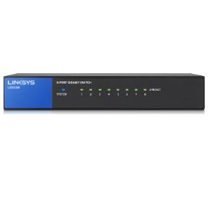 LINKSYS 8-PORT  DESKTOP UNMANAGEDSWITCH, GbE(8), 2YR WTY