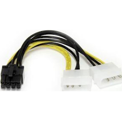 6 LP4 to 8 Pin PCIe Power Cable Adapter.