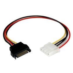 StarTech 12 inch SATA to Molex LP4 Power Cable Adapter - F/M