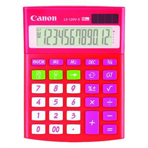 Canon LS120VIIR 12 Digit Desktop Calculator - Red
