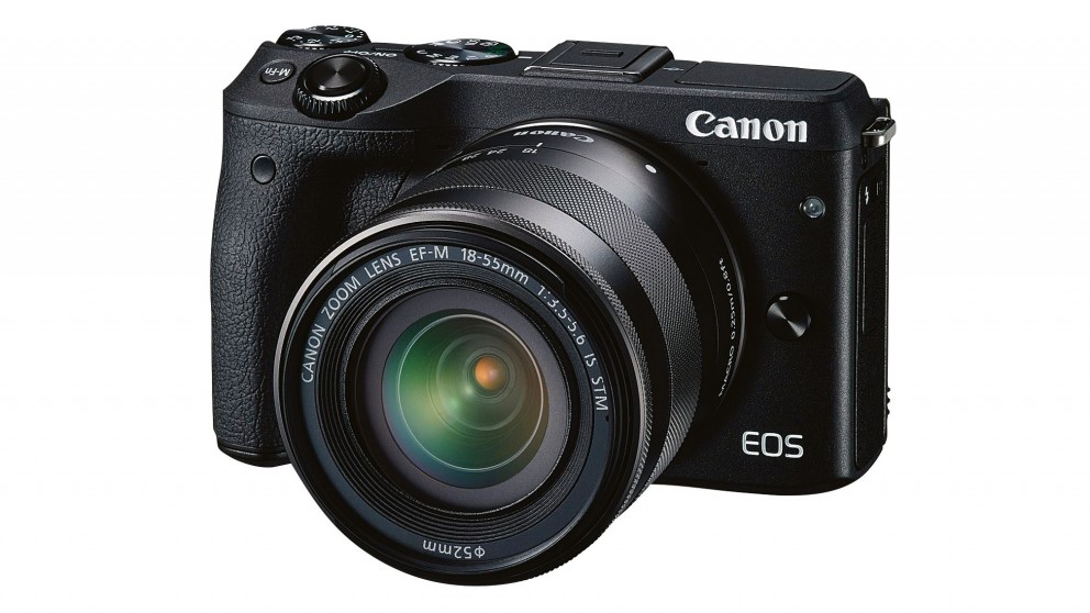 Canon M3KISB EOS M3 Black with EF-M 18-55ISSTM