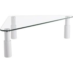 Brateck Universal Tempered Glass Corner Tabletop Monitor Riser