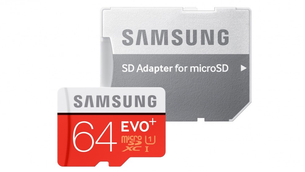 Samsung Evo Plus 64GB Micro SDXC Memory Card with SD Adapter