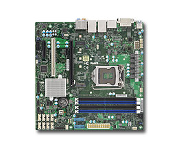 Supermicro X11SAE mATX E3-1200v5/v6, Gen6/7  i7/i5/i3, 4x DDR4 ECC, M.2, SATA RAID, 2x GbE, C236, DVI-D, DP, HDMI