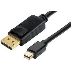 1mtr Mini DisplayPort Male to DisplayPort Male Cable