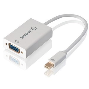 ALOGIC Premium 15cm Mini DisplayPort to VGA Adapter - Male to Female - WHITE - MOQ:3