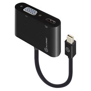 ALOGIC 2-in-1 Mini DisplayPort to 4K HDMI,VGA Adapter - Male to 2-Female - MOQ:3