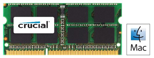 Crucial 4GB (1x4GB) DDR3 SODIMM 1066MHz for MAC Single Stick Desktop for Apple Macbook Memory RAM