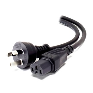 ALOGIC 3m Aus 3 Pin Mains Plug to IEC C15 High Temperature - Male to Female