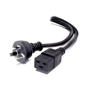 ALOGIC 5m Aus 3 Pin Mains Plug to IEC C15 High Temperature - Male to Female