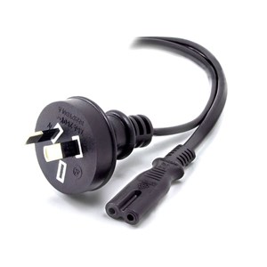 ALOGIC 5m Aus 2 Pin Mains Plug to IEC C7 - Male to Female