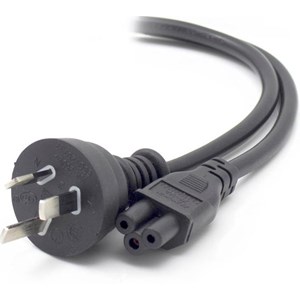 ALOGIC 0.5m Aus 3 Pin Mains Plug to IEC C5 - Male to Female