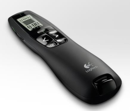 Logitech R700 Professional Wireless Presenter, LCD display 30m Range, 2.4GHz Instuitive slideshow controls~LS