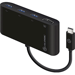 ALOGIC 10cm USB-C MultiPort Adapter with HDMI & 3 Port USB 3.0 Hub - MOQ:2
