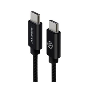 Alogic 2m USB 2.0 USB-C (Male) to USB-C (Male) Cable - Black