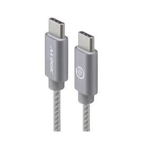 Alogic 2m USB 2.0 USB-C (Male) to USB-C (Male) Cable - Space Grey