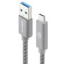 Alogic USB 3.1(GEN 2) USB-A (Male) to USB-C (Male) Cable - Grey