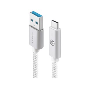 Alogic USB 3.1(GEN 2) USB-A (Male) to USB-C (Male) Cable - Silver