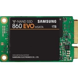 Samsung SSD 860 EVO 1TB, MZ-M6E1T0BW, V-NAND, mSATA, SATA III 6GB/s, R/W(Max) 550MB/s/520MB/s, 98K/90K IOPS, 600TBW, 5 Years Warranty