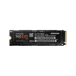 500GB Samsung 960 EVO M.2 (2280) R/W(Max) 3200MB/s/1800MB/s 330K/300K IOPS 5YR