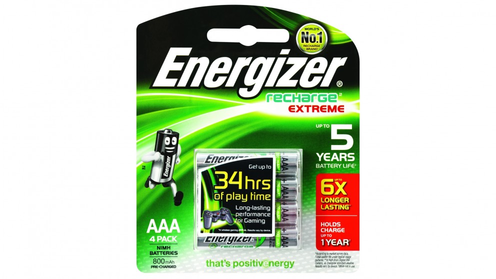 Energizer Recharge AAA Batteries - 4 Pack